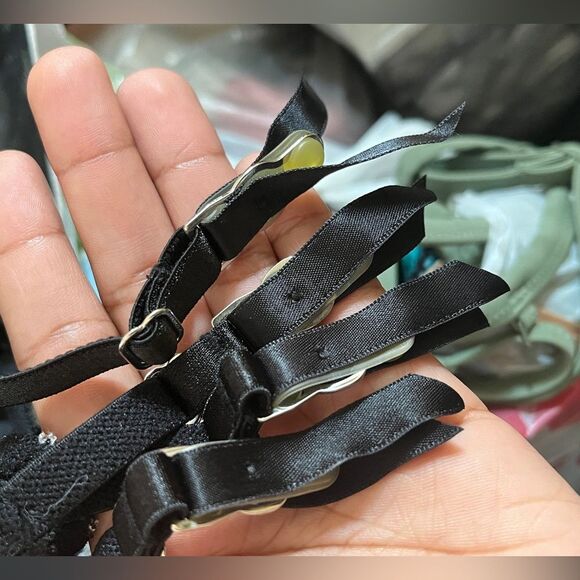 VTG Victoria Secret Black Bombshell Babydoll Chemise 36C satin Push up bra Y2K - Picture 9 of 11